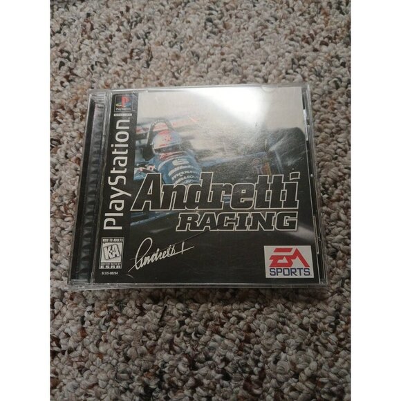 Andretti Racing (PlayStation 1 PS1) Black Label CIB COMPLETE & TESTED Read - Picture 1 of 5